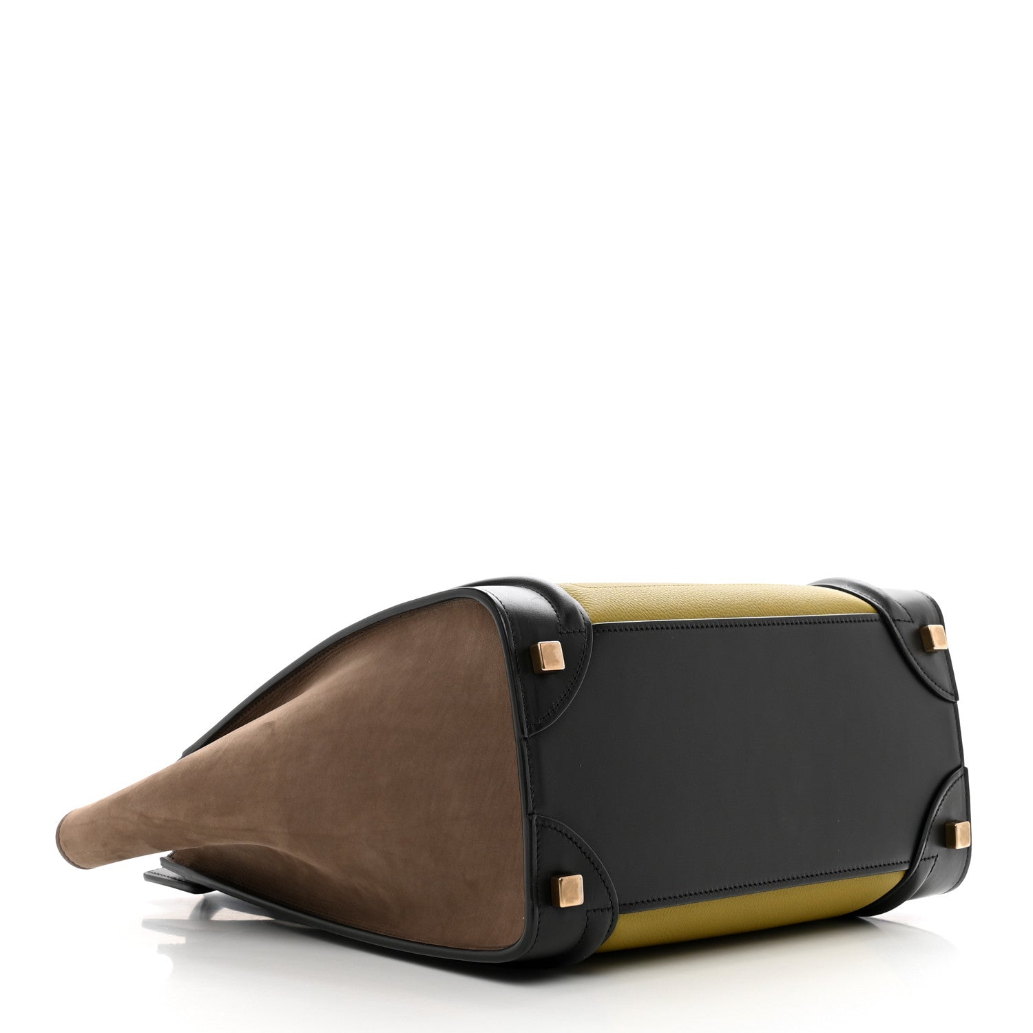 Celine Baby Grained Calfskin Nubuck Micro Tri-Color Luggage Olive 4 of 9