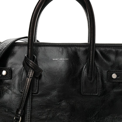 Saint Laurent Glace Calfskin Baby Souple Sac De Jour Black 7 of 10