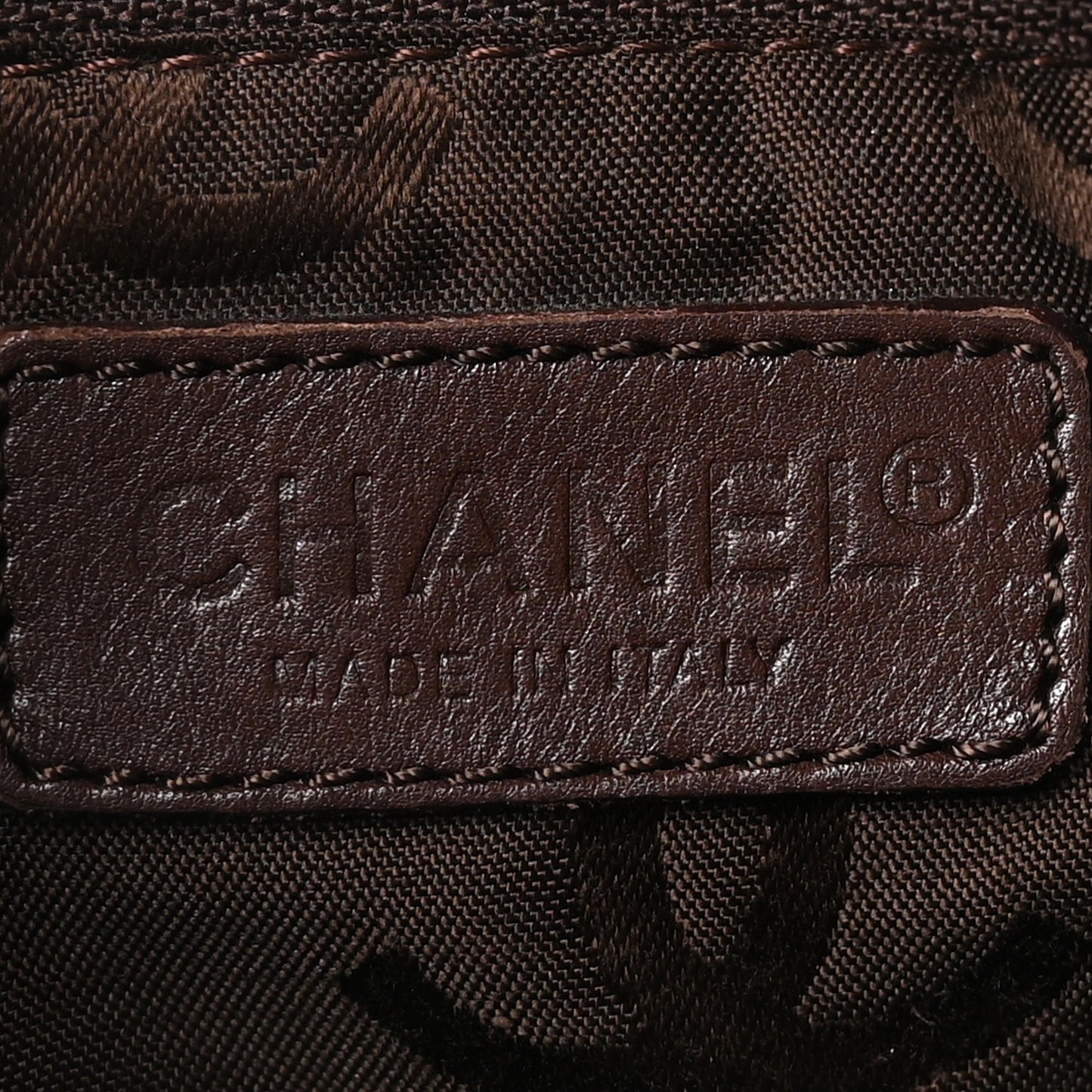 Calfskin Turnlock Shopper Tote Brown