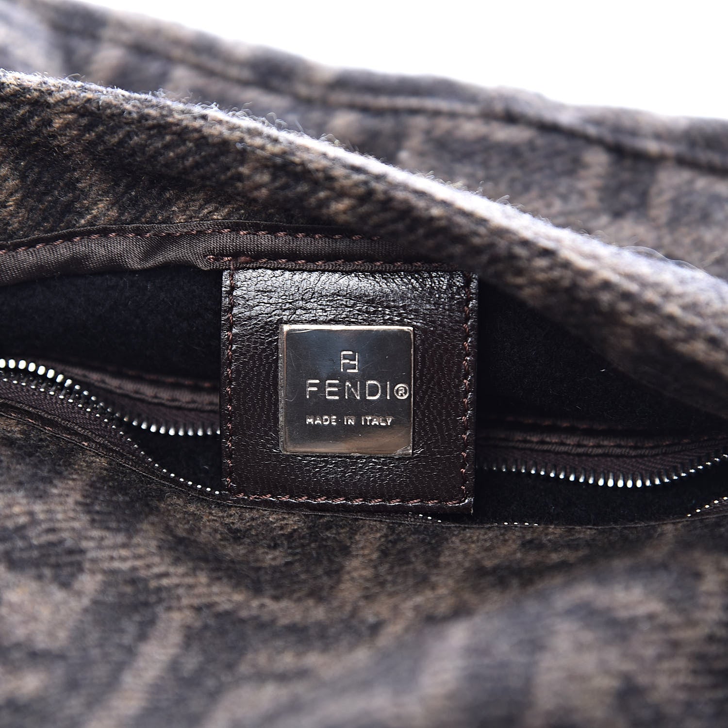 Fendi Wool Baguette Tobacco 6 of 10