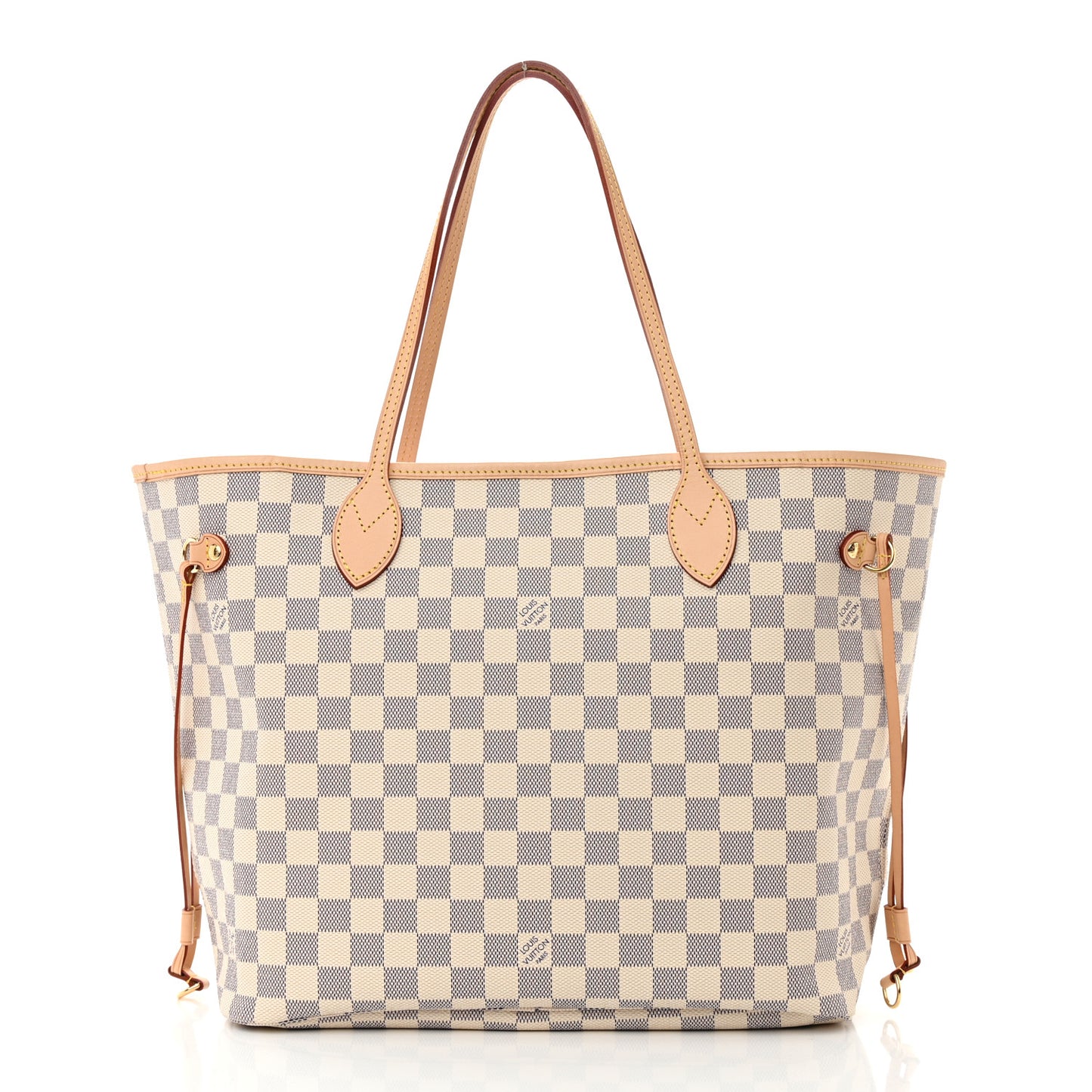 Damier Azur Neo Neverfull MM Rose Ballerine
