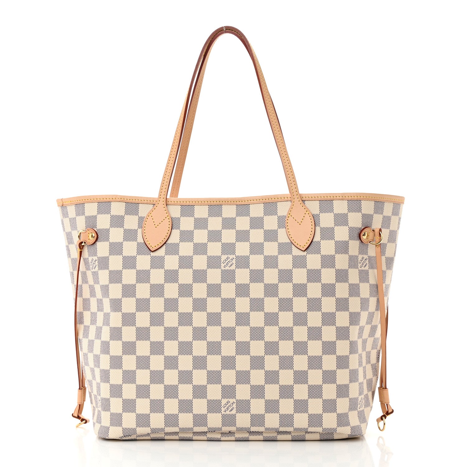 Louis Vuitton Damier Azur Neo Neverfull MM Rose Ballerine 3 of 12