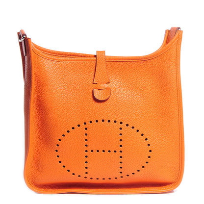 Hermes Taurillon Clemence Evelyne PM III Orange 1 of 15