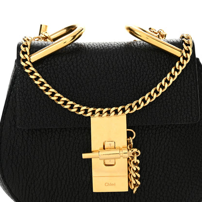 Chloe Grained Lambskin Nano Drew Shoulder Bag Black 7 of 10