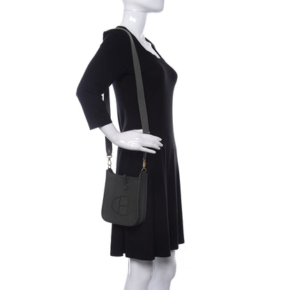 Hermes Taurillon Clemence Evelyne TPM Vert De Gris 2 of 9