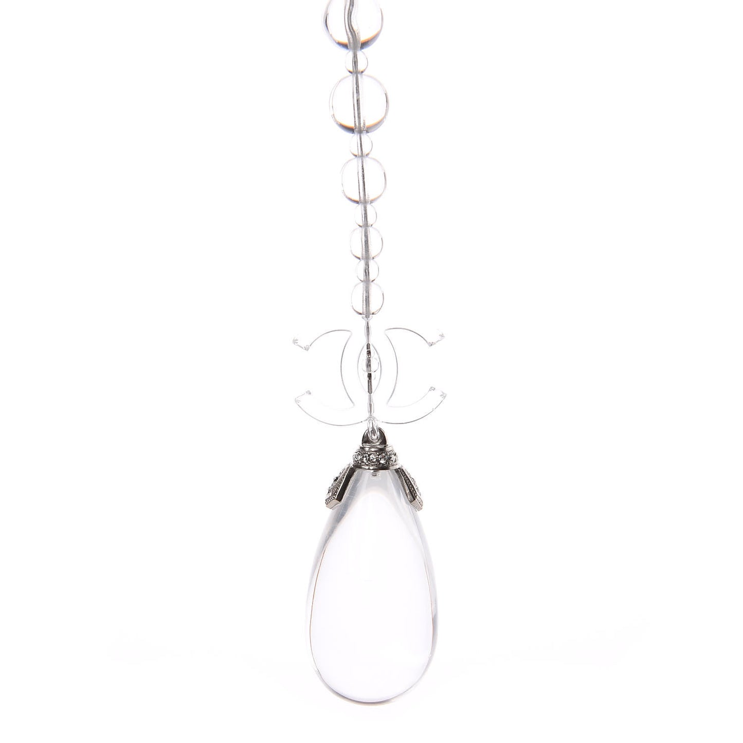Transparent Bead Crystal CC Strand Belt