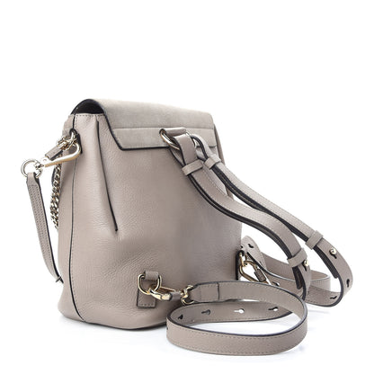 Chloe Suede Calfskin Small Faye Backpack Motty Grey 3 of 12