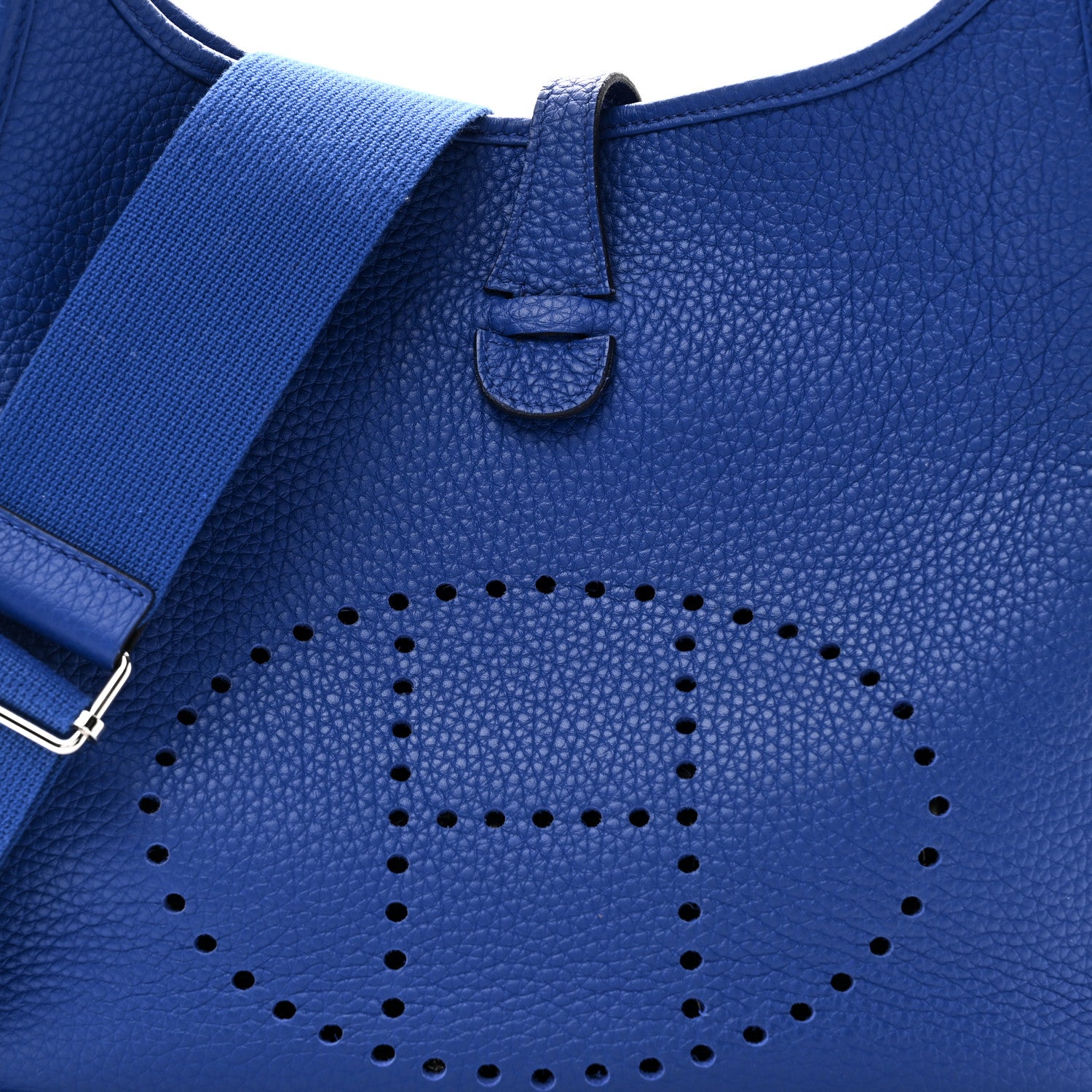 Hermes Taurillon Clemence Evelyne III PM Bleu Royal 8 of 10
