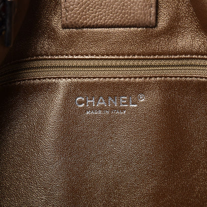 Chanel Metallic Caviar Medium Be Caviar Tote Bronze 6 of 7