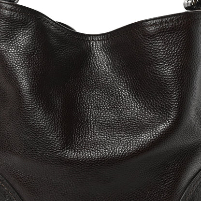 Gucci Calfskin Guccissima Trim Large Signoria Hobo Dark Brown 8 of 10