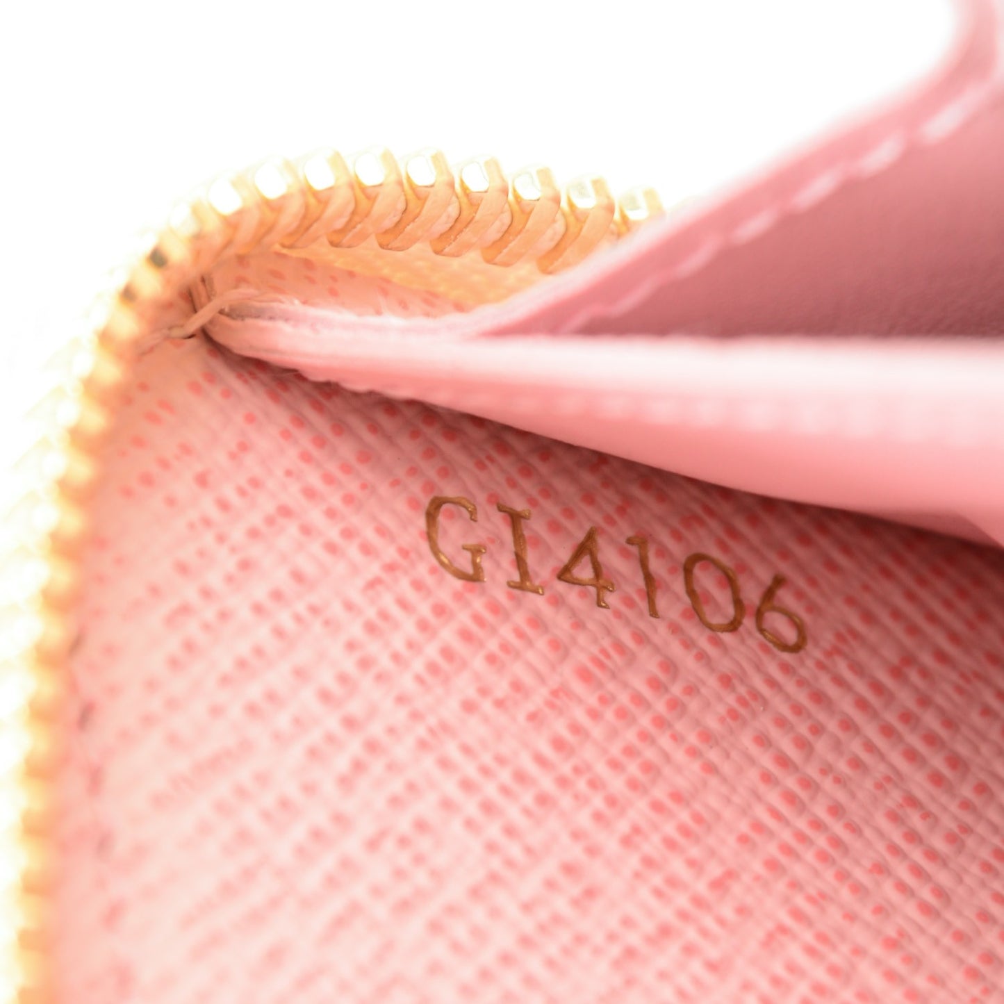 Damier Azur Clemence Wallet Rose Ballerine