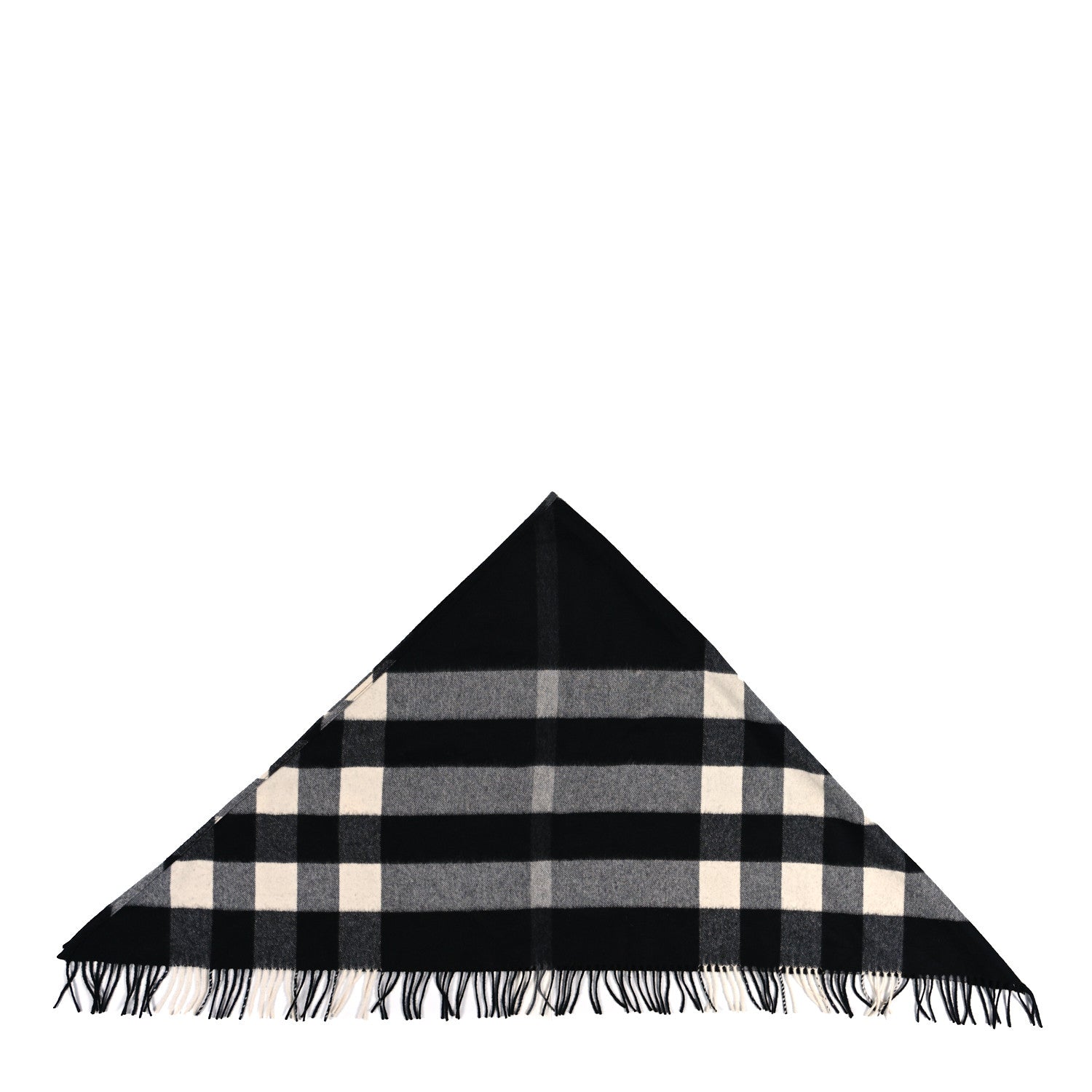 Burberry Cashmere Giant House Check Cape Scarf Black 3 of 3