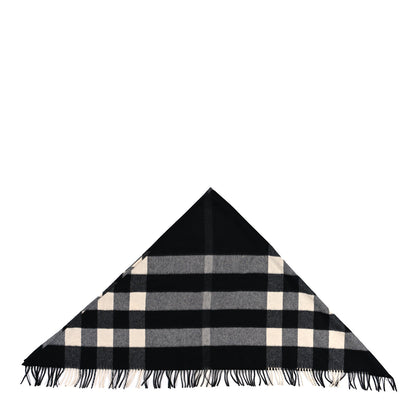 Burberry Cashmere Giant House Check Cape Scarf Black 3 of 3
