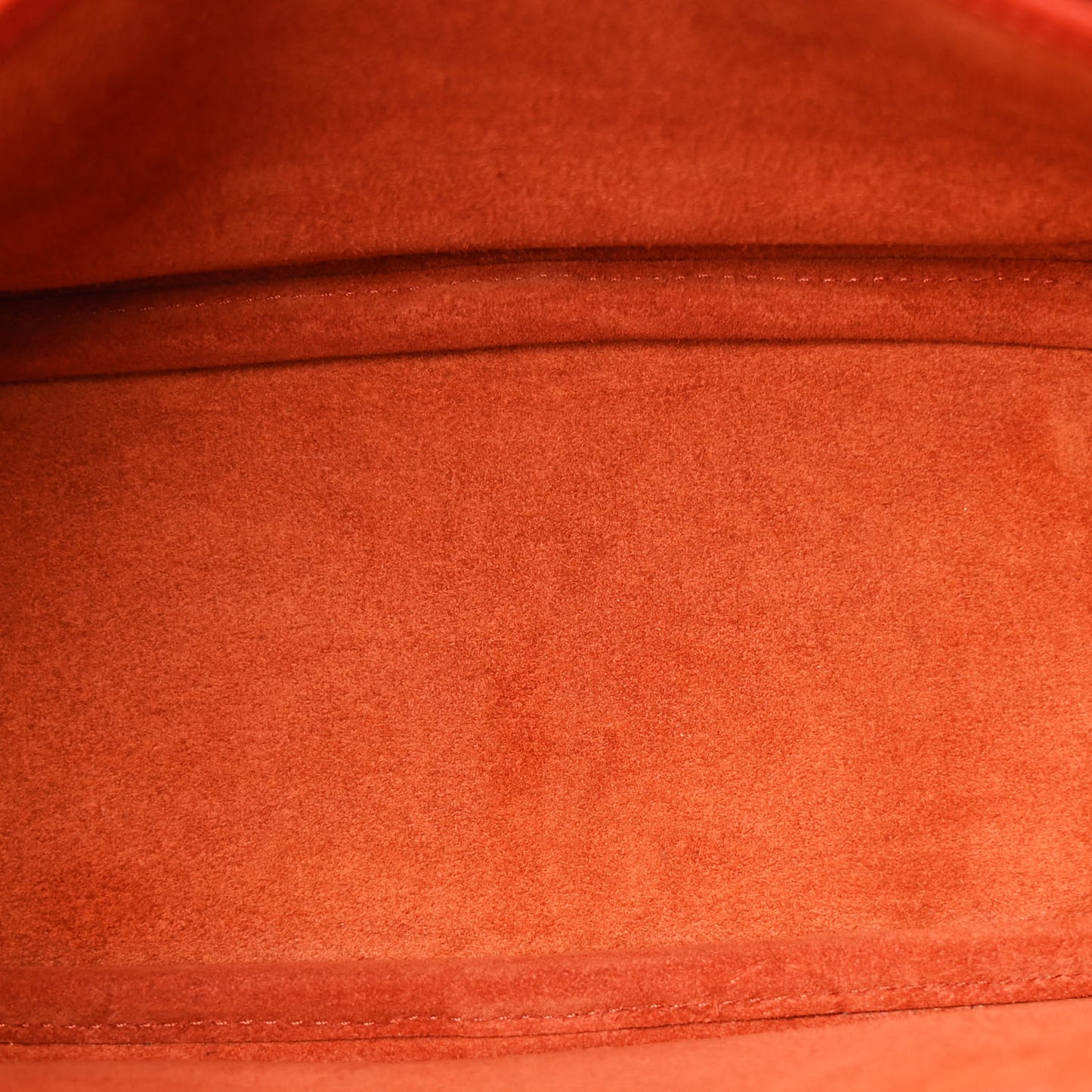 Small Classic Grain Calfskin Leighton Tangerine Orange