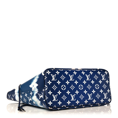 Louis Vuitton Monogram Escale Neverfull MM Blue 4 of 17