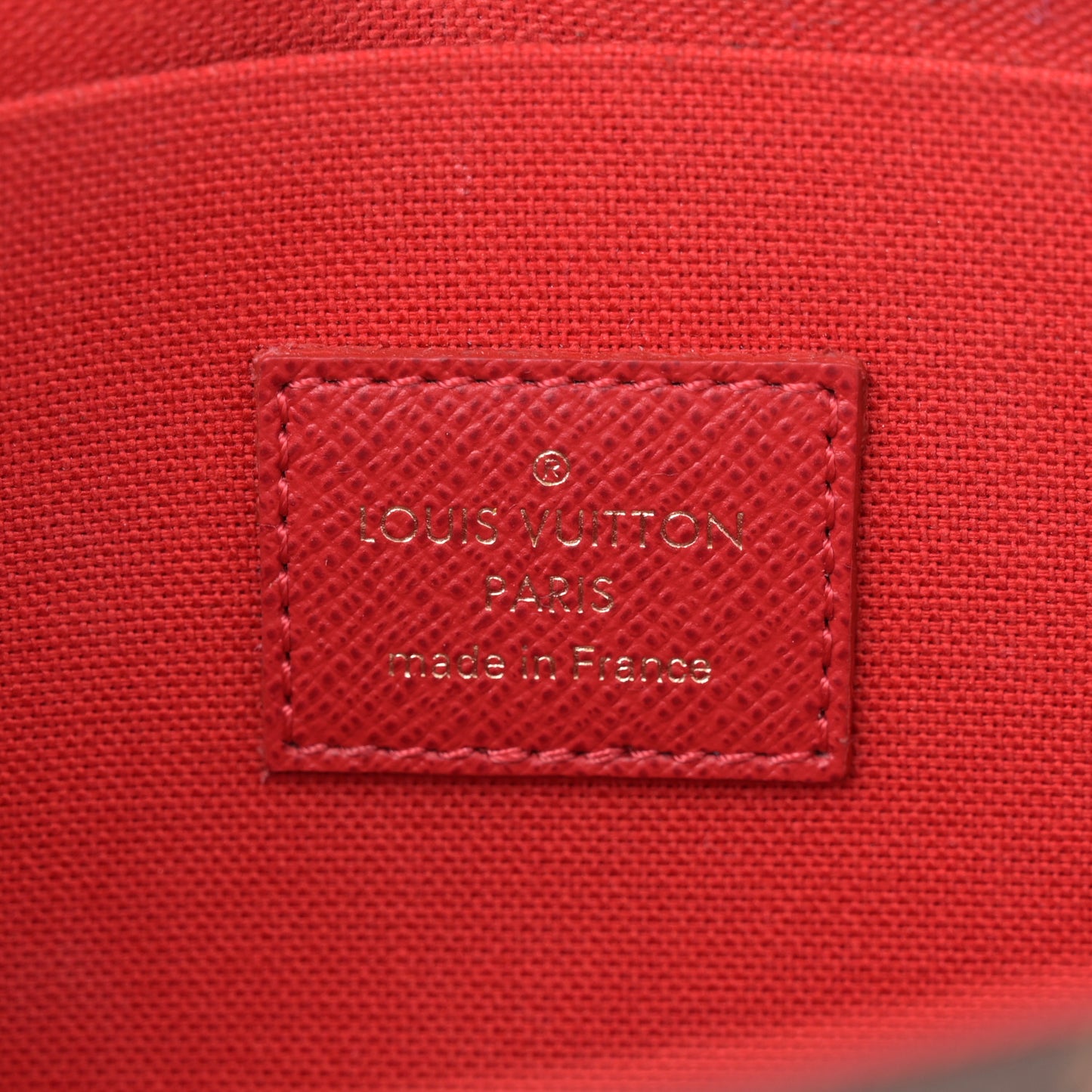 Damier Ebene My LV World Tour Pochette Felicie Chain Wallet Coquelicot