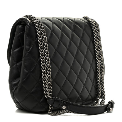 Chanel Lambskin Quilted Large Daily Supple Flap Black 3 of 20