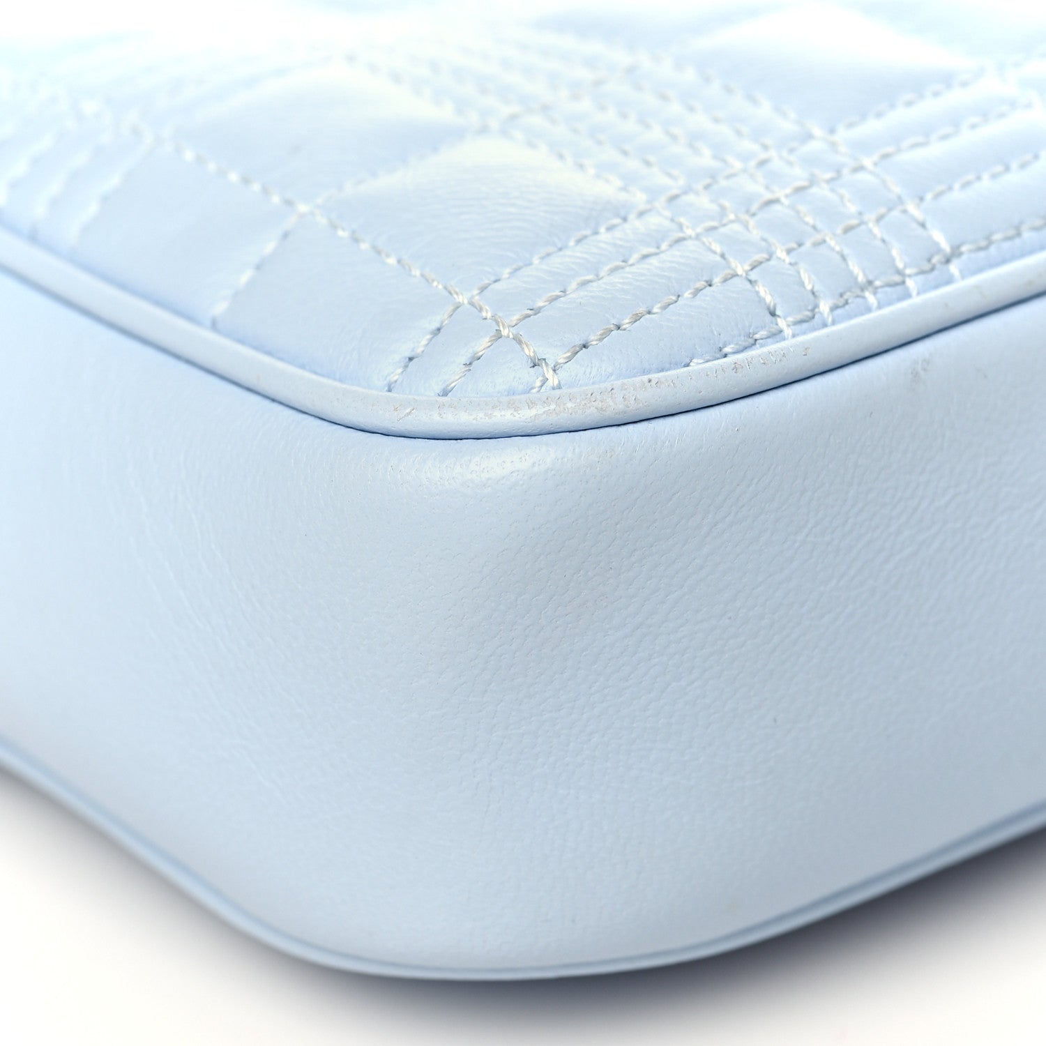 Burberry Lambskin Quilted Camera Bag Pale Blue 8 of 9