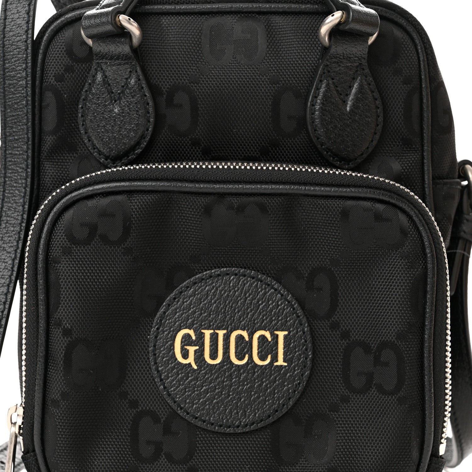 Gucci Econyl Nylon Monogram Off The Grid Shoulder Bag Black 8 of 12