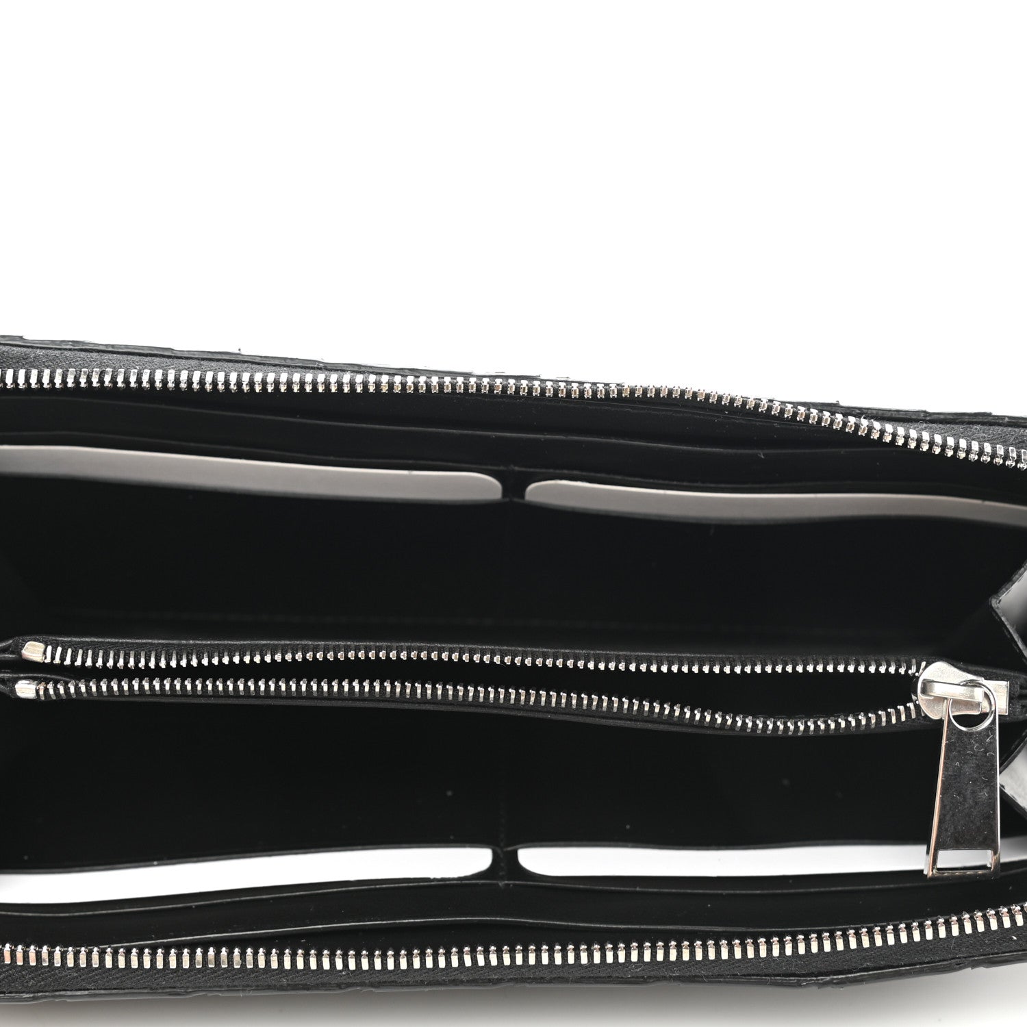 Bottega Veneta Nappa Intrecciato Zip Around Wallet Black 5 of 7