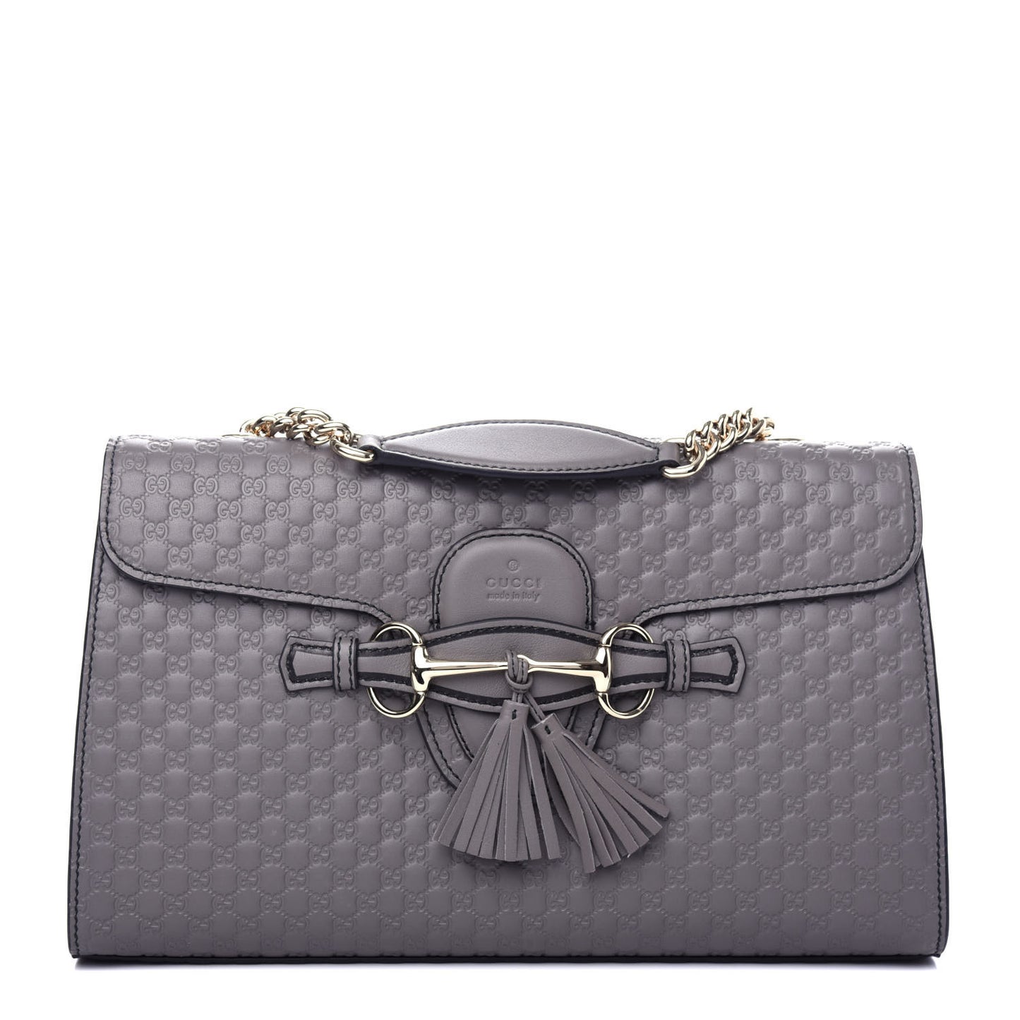 Soft Microguccissima Medium Emily Chain Shoulder Bag Loess