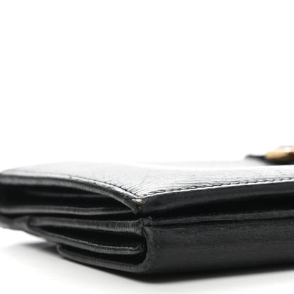 Gucci Calfskin Continental Bardot Wallet Black 24 of 25