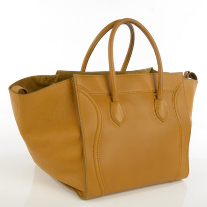 Celine Supple Calfskin Medium Phantom Luggage Curry 3 of 7