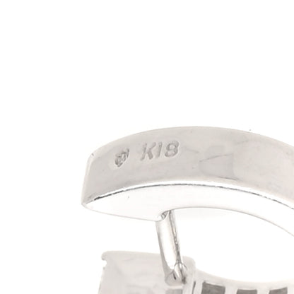 Mikimoto 18K White Gold Diamond South Sea Grey Cultured Pearl 9.5-10mm Hoop Drop Earrings 4 of 4