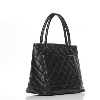 Chanel Lambskin Quilted Medallion Tote Black 3 of 15