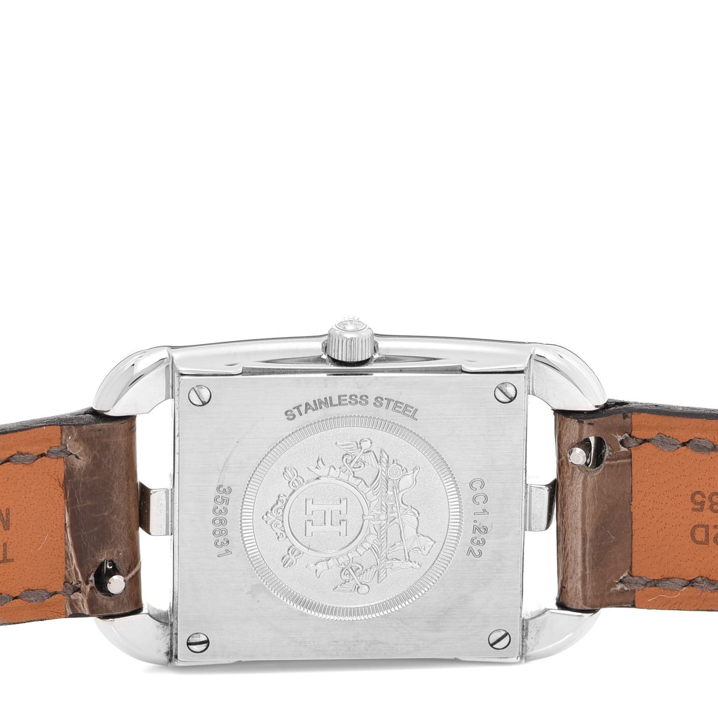 Stainless Steel Alligator Diamond Bezel Mother of Pearl 23mm Cape Cod Quartz Watch Gris Elephant