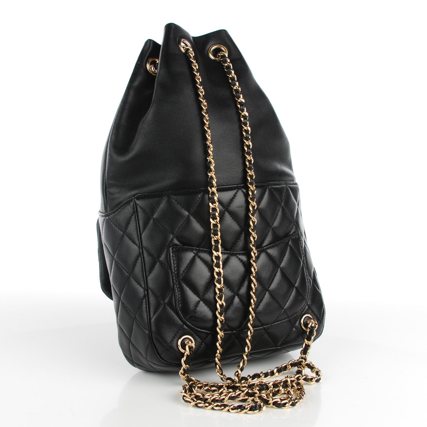 Lambskin Quilted Small in Seoul Backpack Black