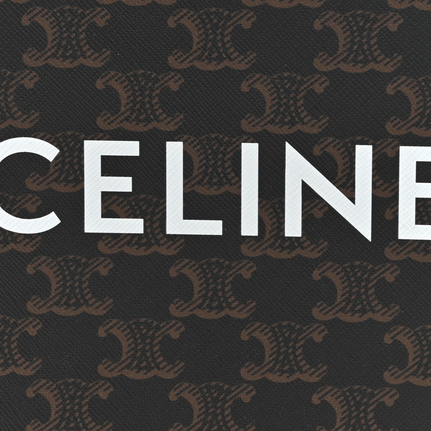 Celine Triomphe Canvas Calfskin Mini Vertical Cabas Tan 7 of 13