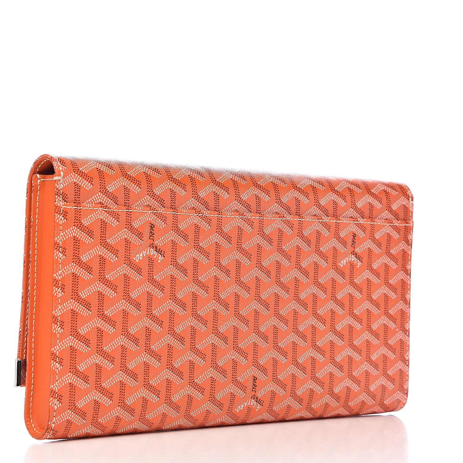 Goyard Goyardine Monte Carlo Bois Clutch Orange 3 of 8