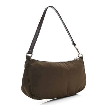 Prada Tessuto Nylon Shoulder Bag Brown 2 of 11