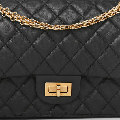 Chanel Aged Calfskin Quilted 2.55 Reissue 225 Flap Black 8 of 10