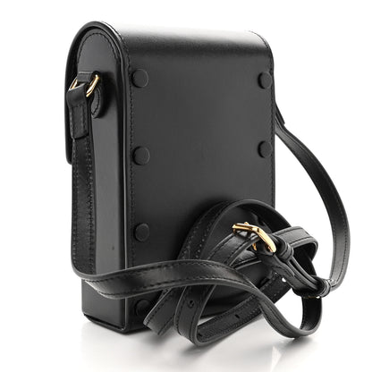 Gucci Boarded Plutone Calfskin Mini Horsebit 1955 Crossbody Bag Black 3 of 10