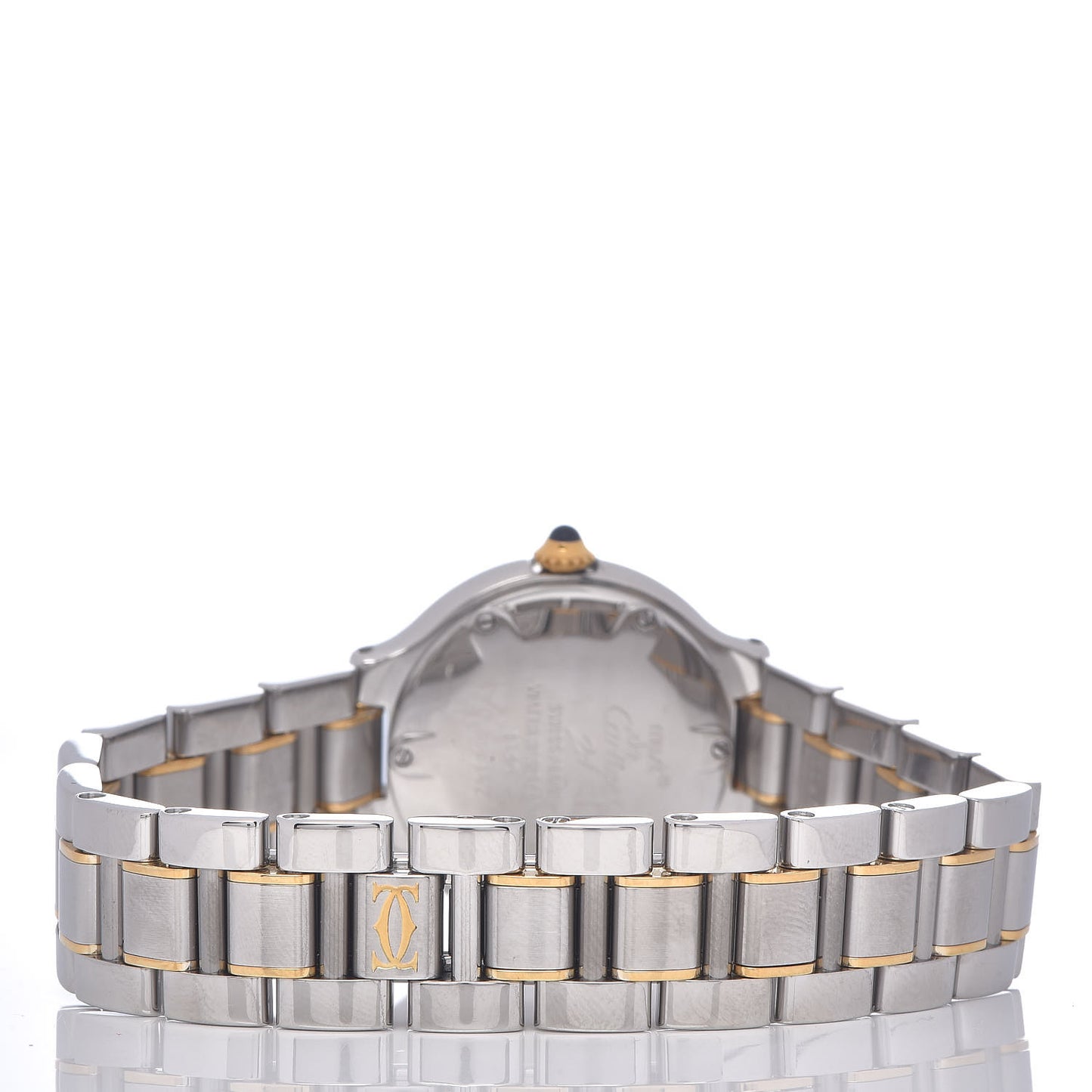 Stainless Steel 18K Yellow Gold 28mm Must De 21 Quartz Watch