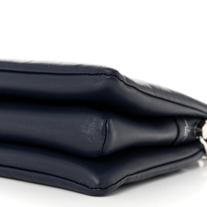 Louis Vuitton Lambskin Embossed Monogram Coussin PM Navy 9 of 10