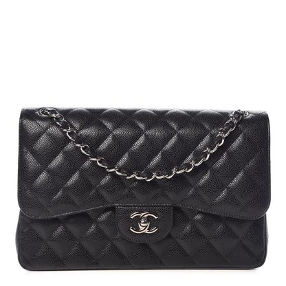 Chanel Caviar Quilted Jumbo Double Flap Black 1 of 9