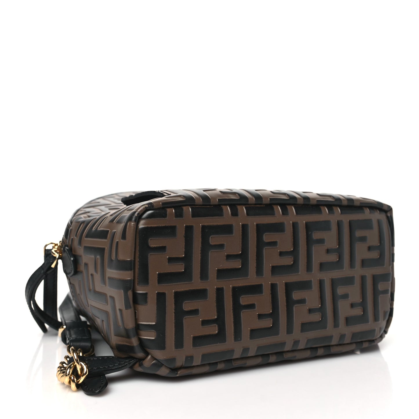 Vitello Bi-Color FF 1974 Embossed Mini Backpack Maya Black