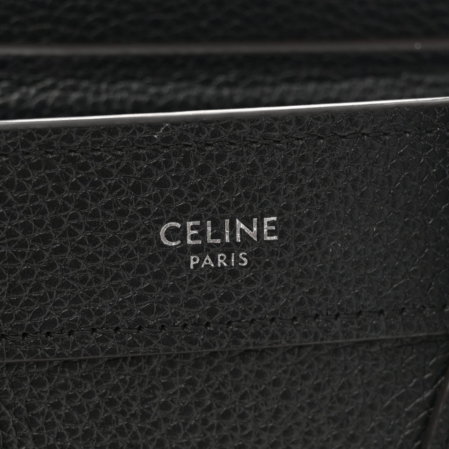 Drummed Calfskin Nano Luggage Black