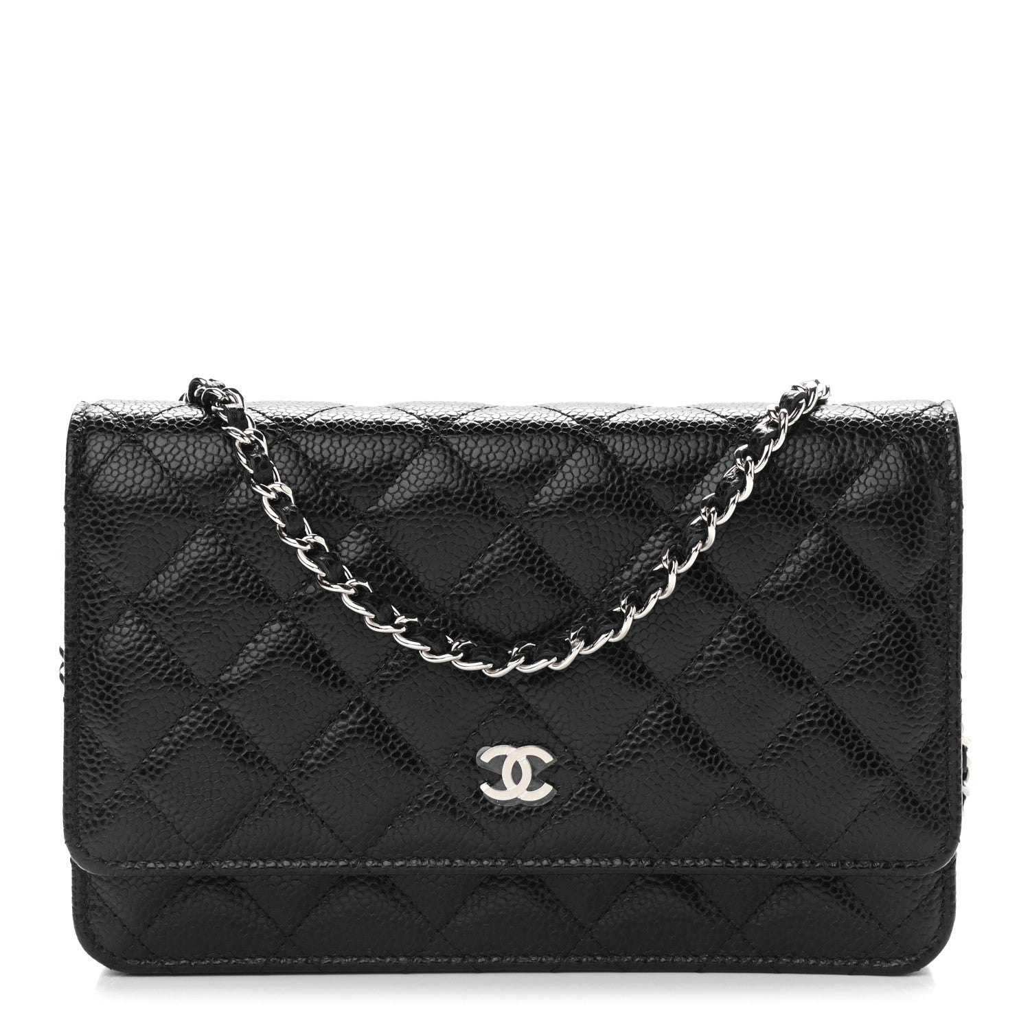 Chanel Caviar Quilted Wallet On Chain WOC Black 1 of 10