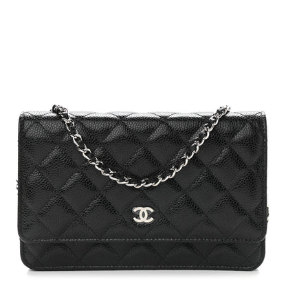 Chanel Caviar Quilted Wallet On Chain WOC Black 1 of 10