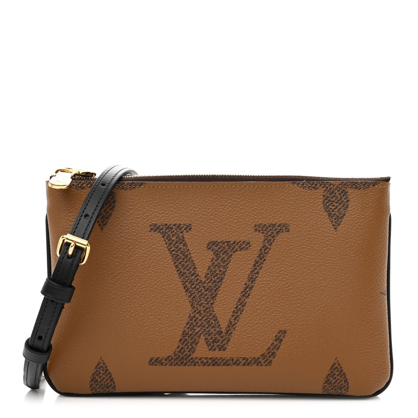 Reverse Monogram Giant Double Zip Pochette