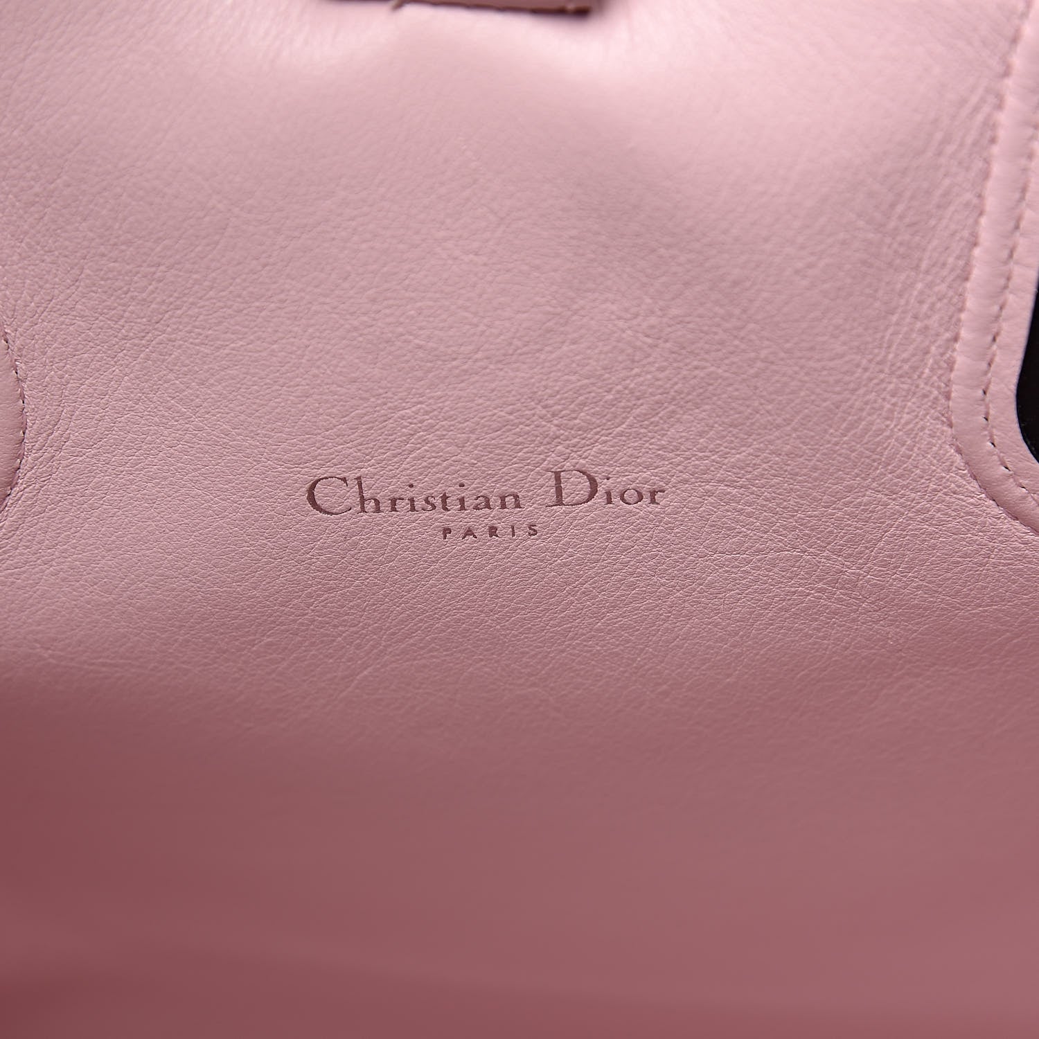 Christian Dior Calfskin Small Addict Shopping Tote Black Pink 6 of 16