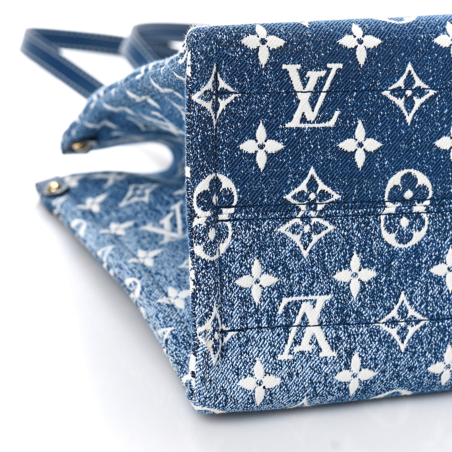 Monogram Jacquard Denim Onthego MM Bleu