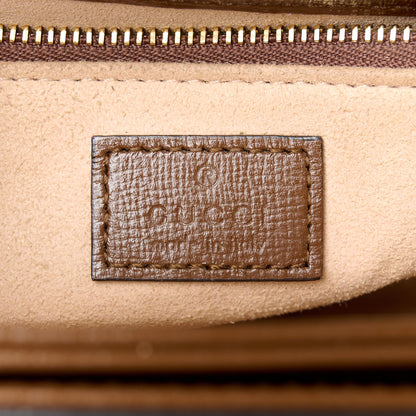 Gucci GG Supreme Monogram Azalea Calfskin Horsebit 1955 Shoulder Bag Beige Brown Sugar 6 of 12