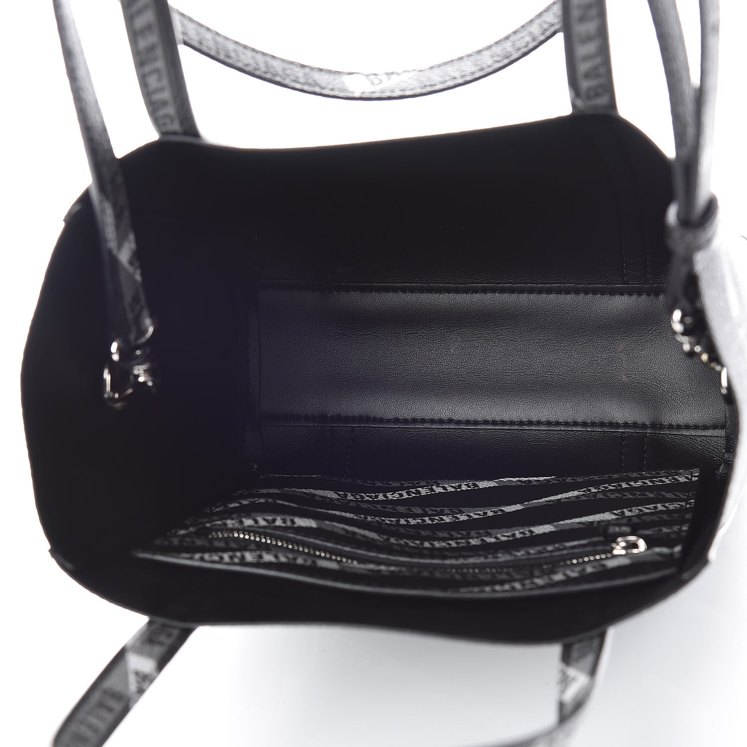 Balenciaga Coated Canvas Losange Monogram Mini Tote Black Grey 5 of 8