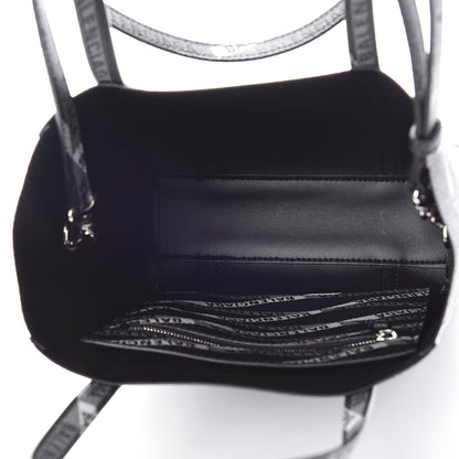 Balenciaga Coated Canvas Losange Monogram Mini Tote Black Grey 5 of 8