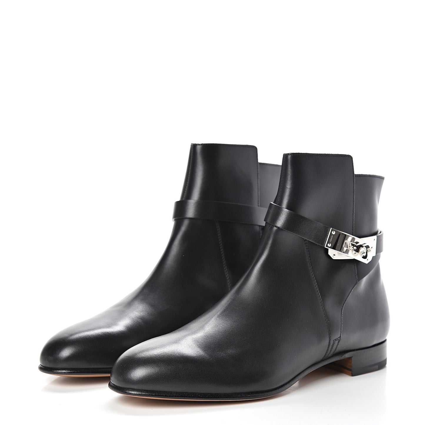 Calfskin Neo Low Boots 38 Black